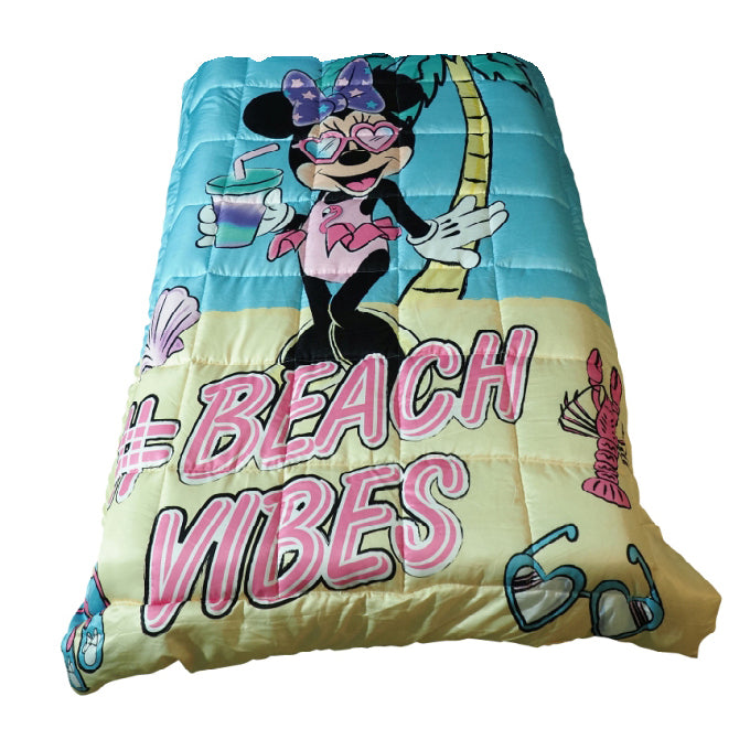Minnie Mouse Beach Vibes 100% Cotton Comforter