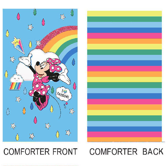 Minnie Mouse Rainbows Comforter