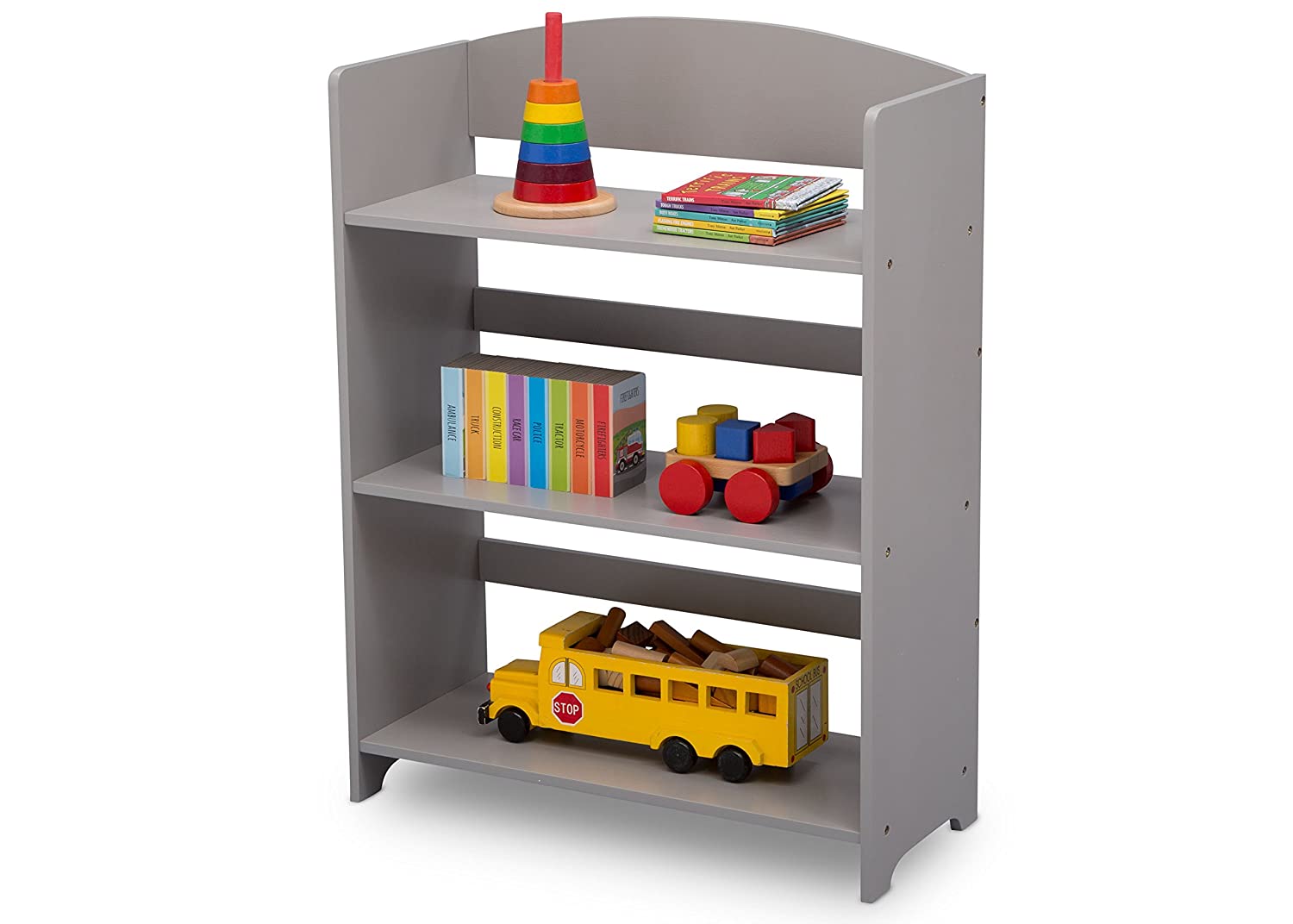 Delta Children Wide Bookshelf - Grey