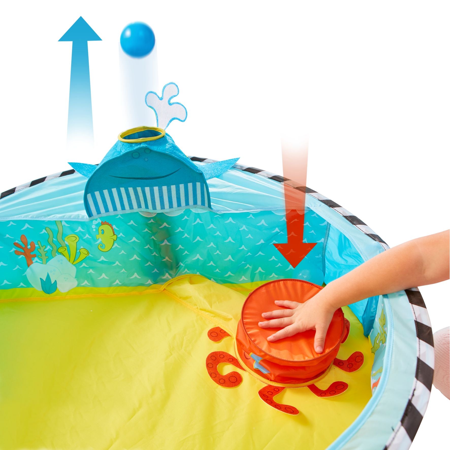 Kid Active Undersea Pop Up Baby Sensory Ball Pit Launcher