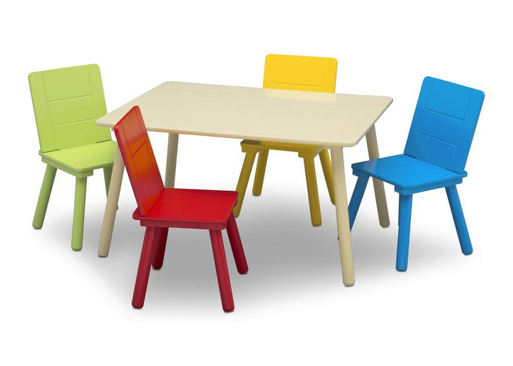 Delta Children Natural Table & 4 Chair Set