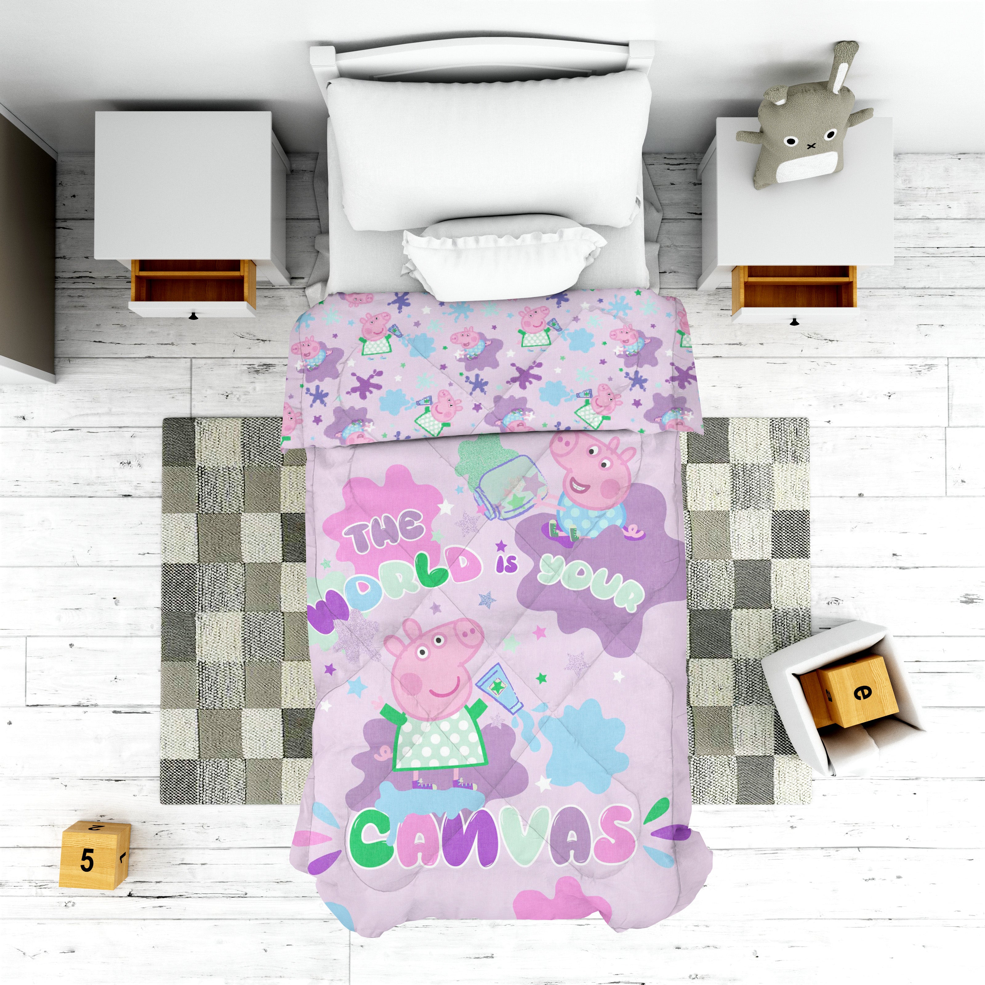 Peppa The World Is Your Canvas Comforter