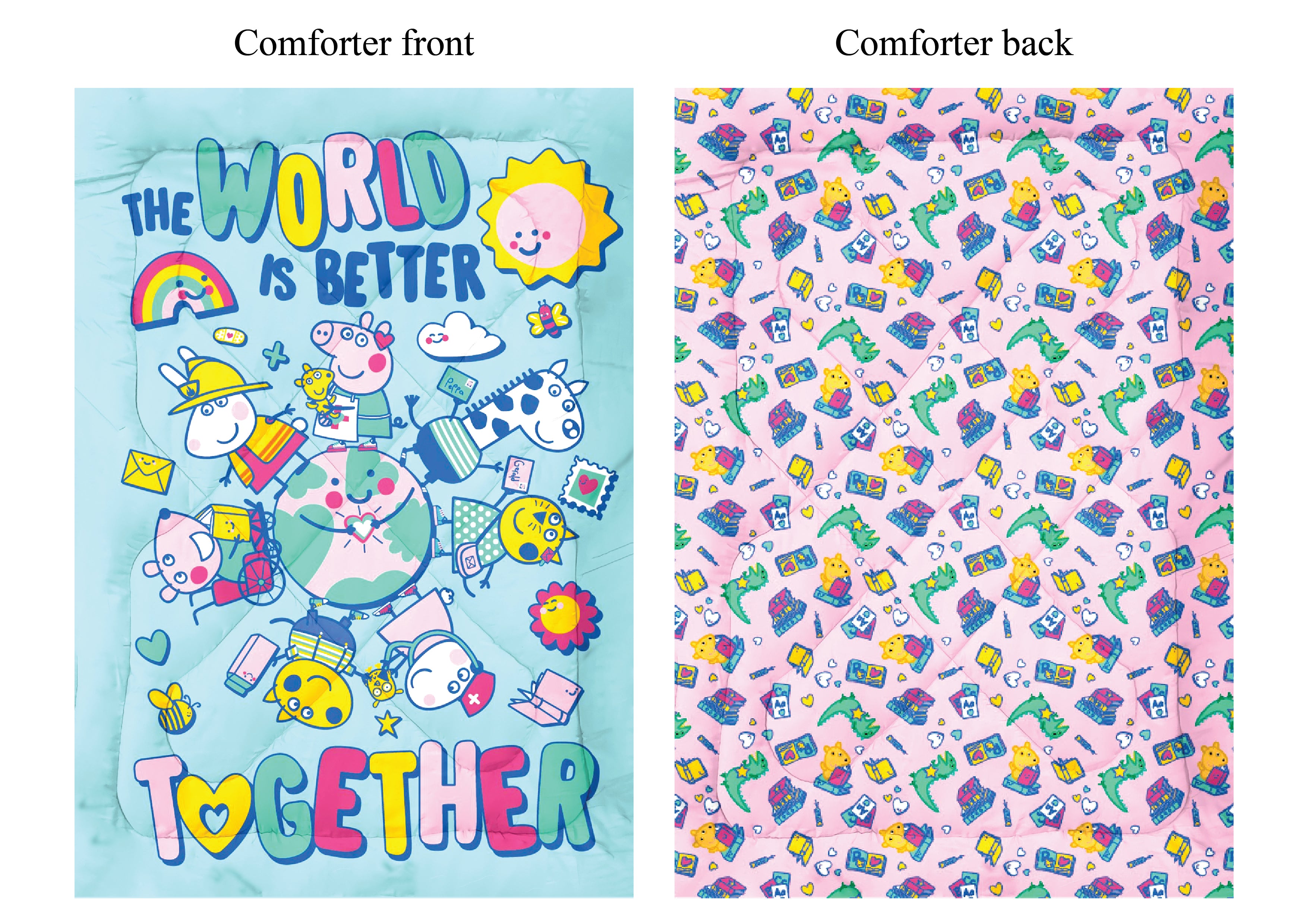 Peppa The World Is Better Together Comforter