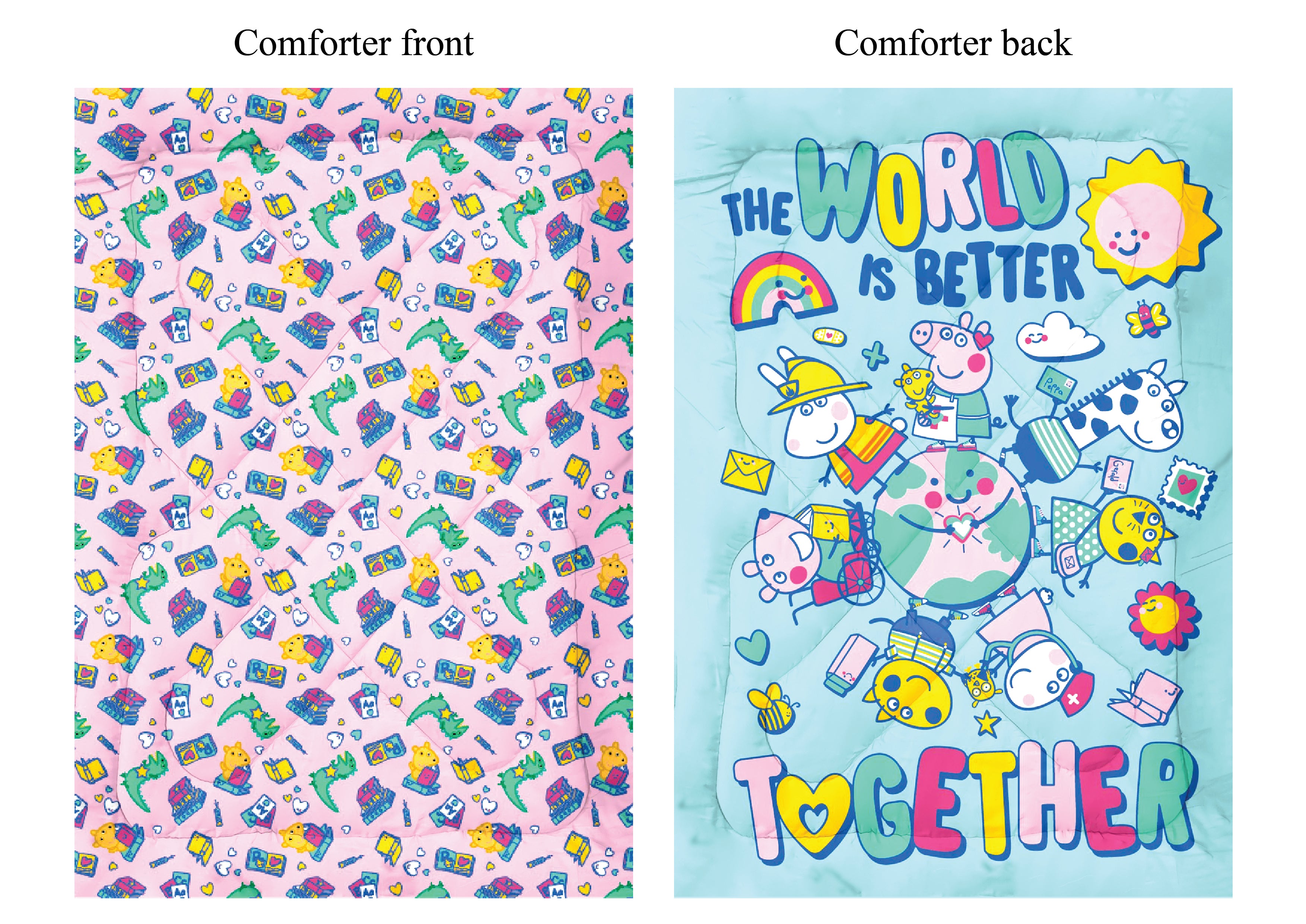 Peppa Books & Cards Comforter