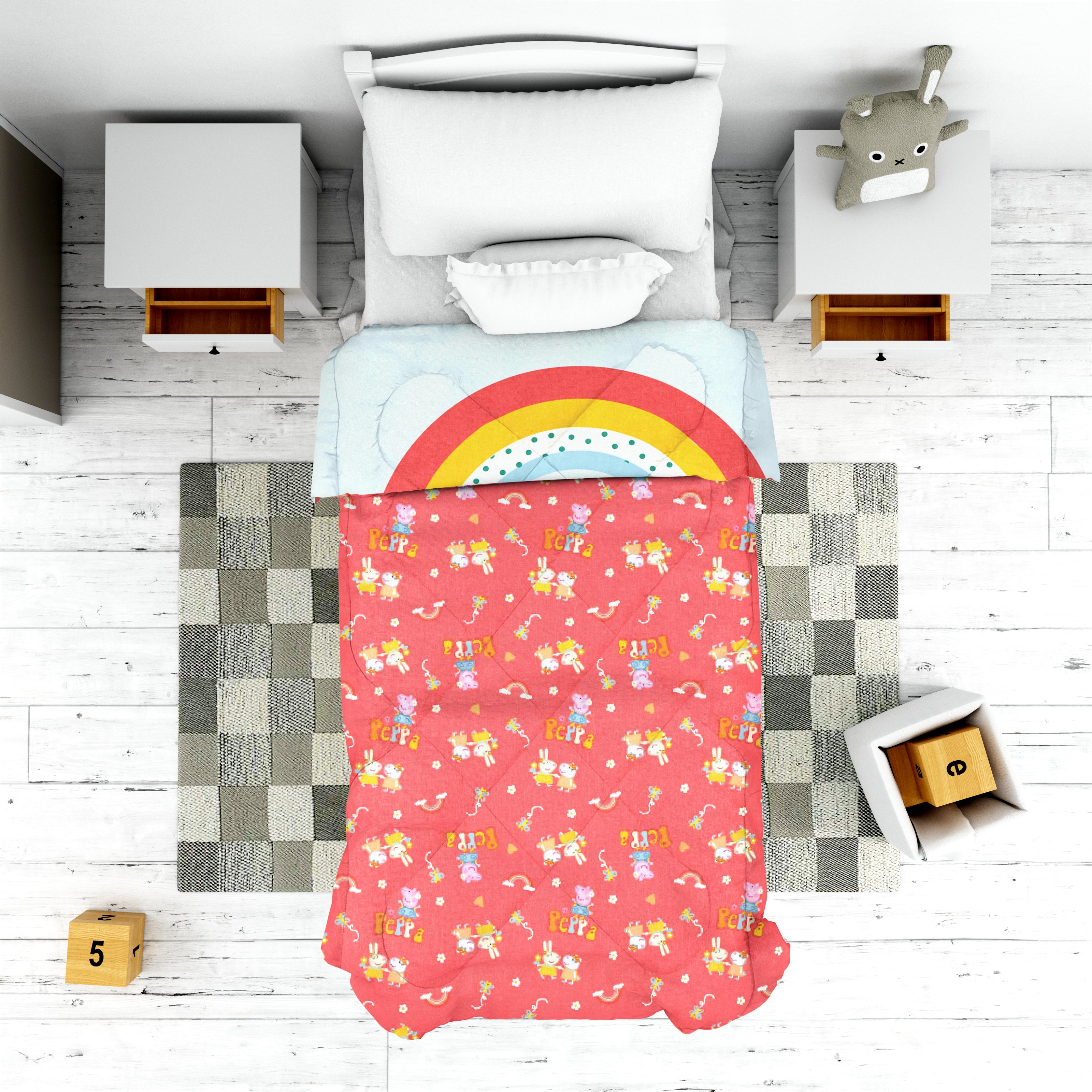 Peppa and Rainbows Comforter