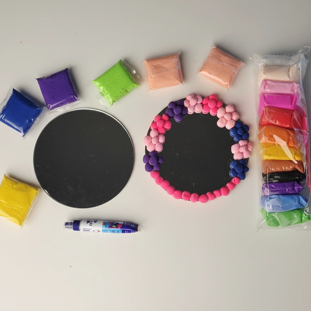 ClayCraze Mirror Art - Circle