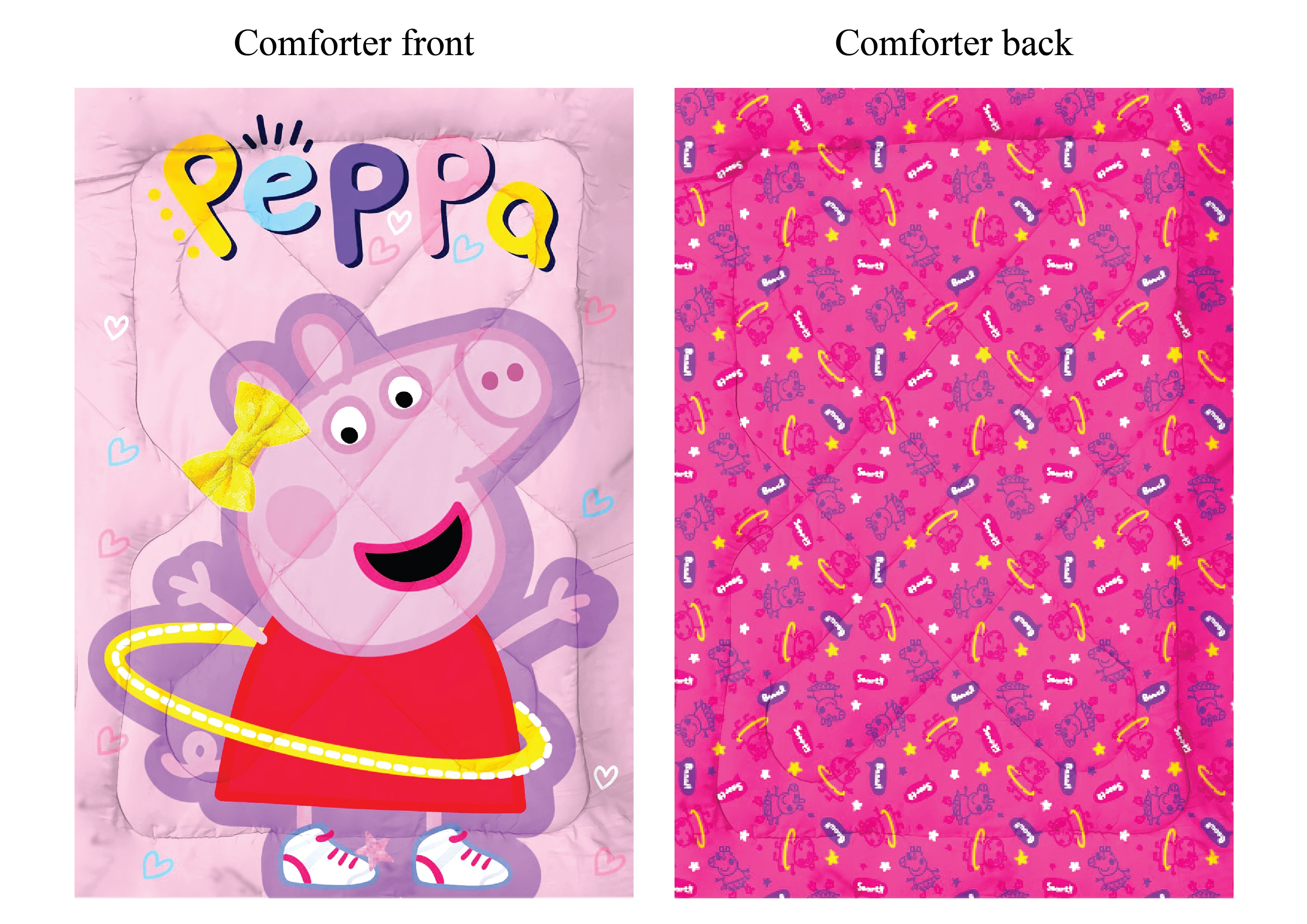 Peppa All Hearts Comforter