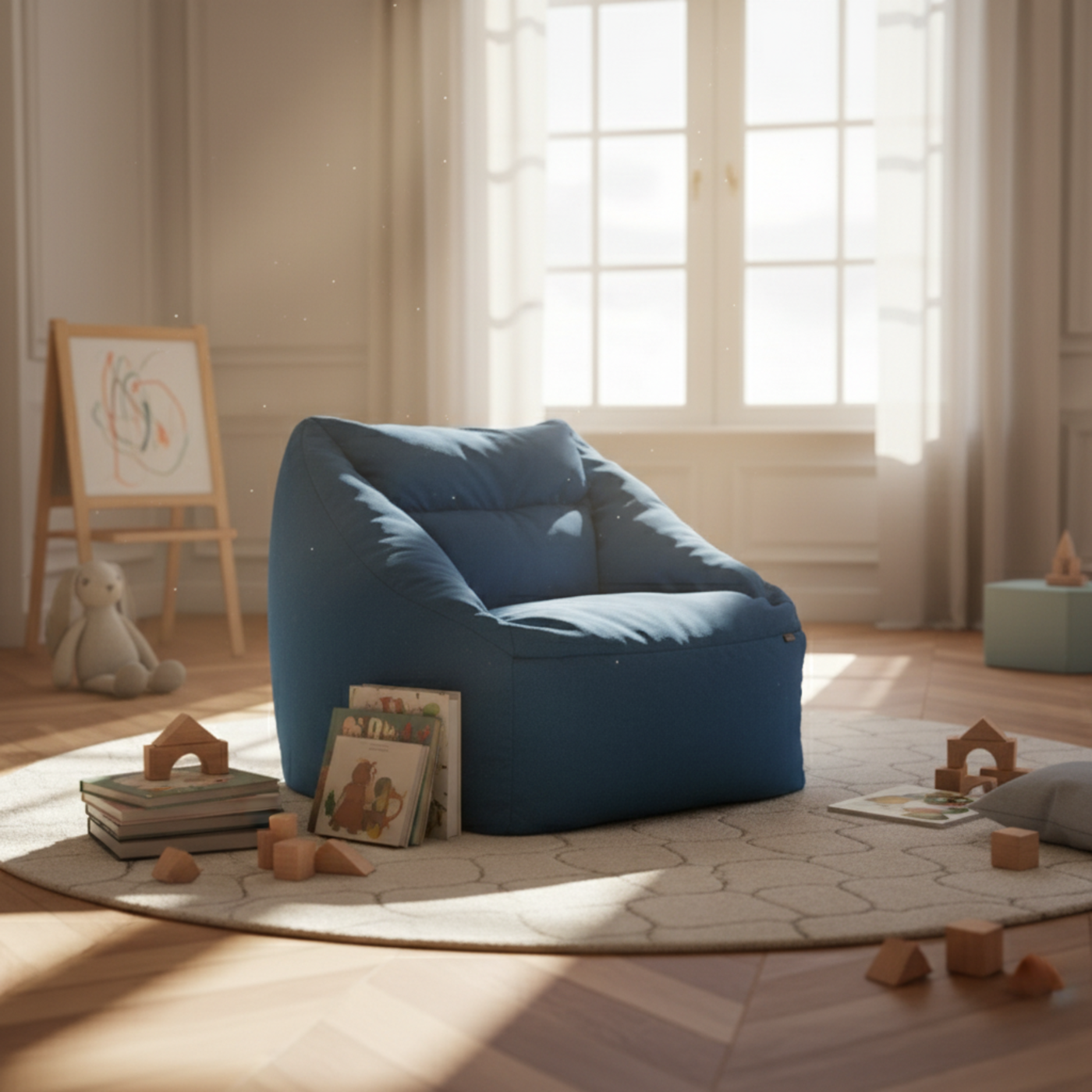 3XL Over Size Linen Snug Sac Box Bean Bag