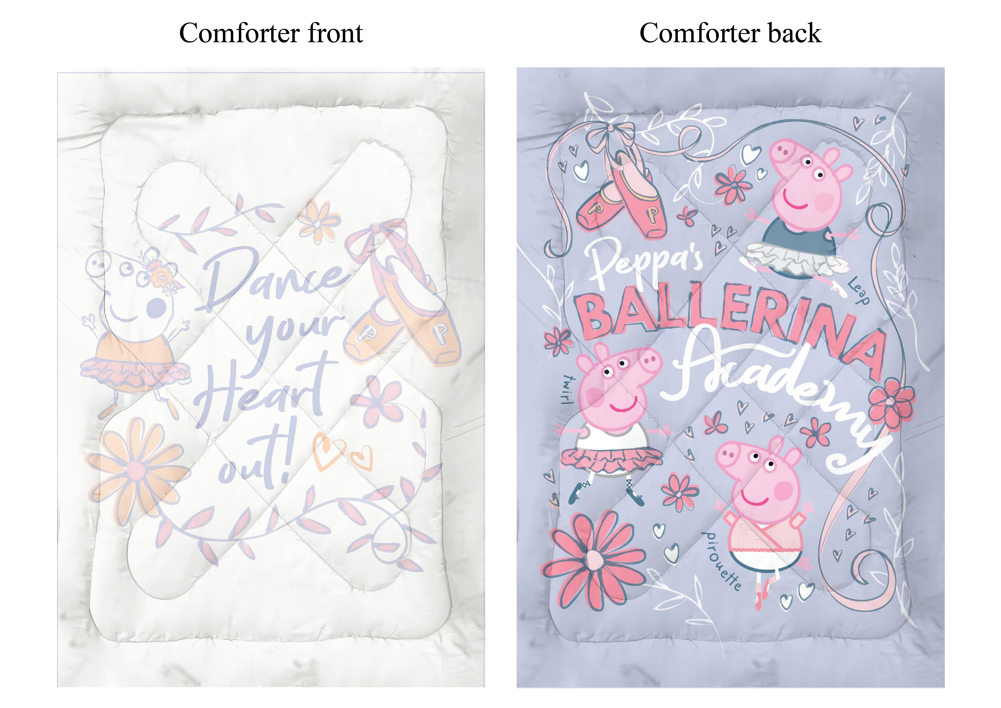 Peppa Dance Your Heart Out Comforter