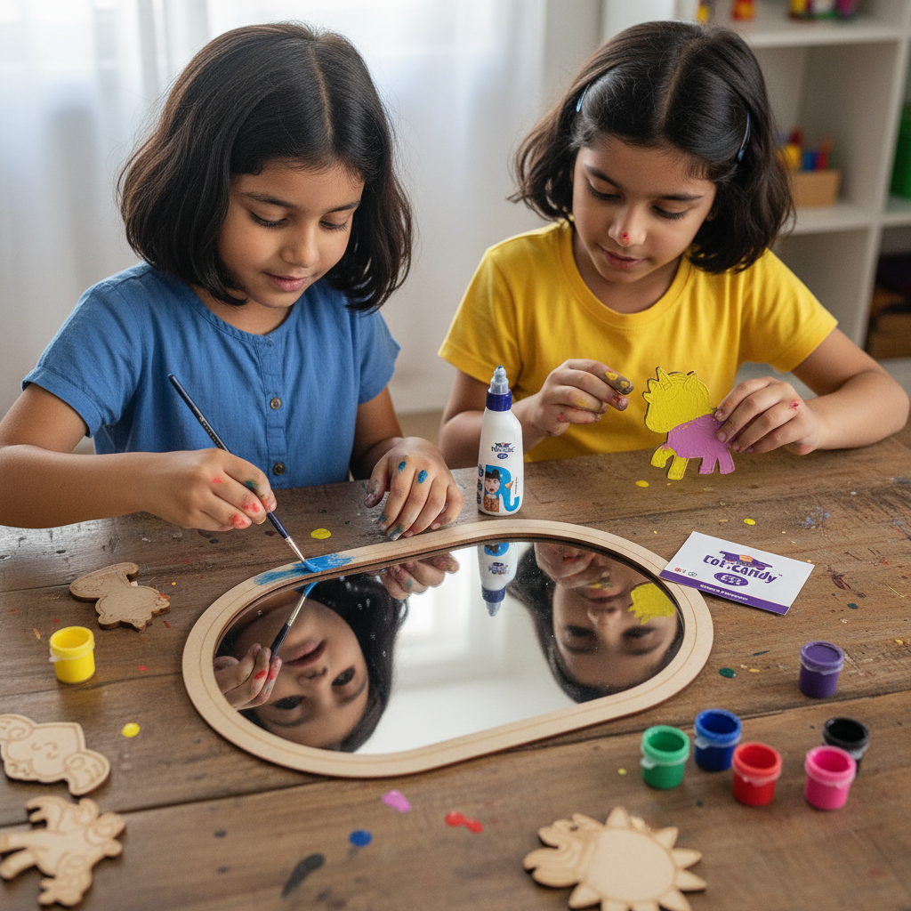 WhimsiWood DIY Mirror Art Kit