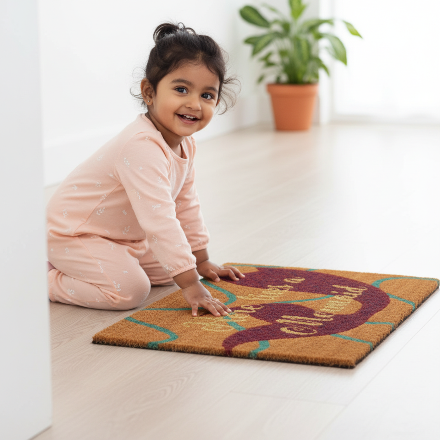 Mermaid Doormat made of Natural Fibres (60 x 40 cms) by Zaska