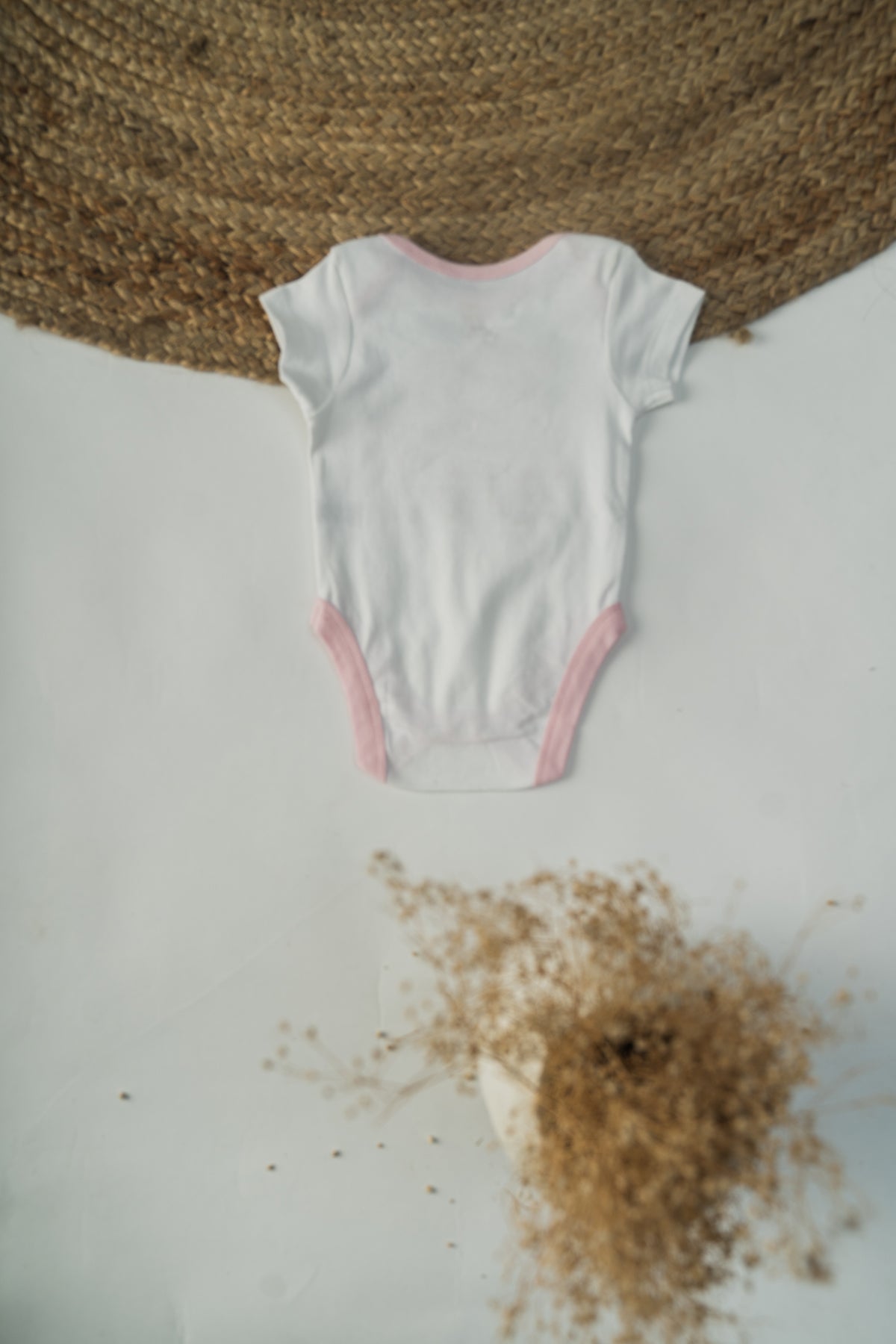 Baby Girls Bear Printed Short Sleeve BodySuit