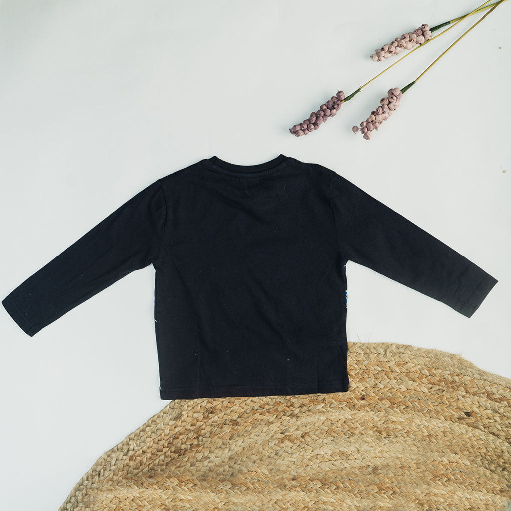 Boys Space Print Full Sleeve T-Shirt