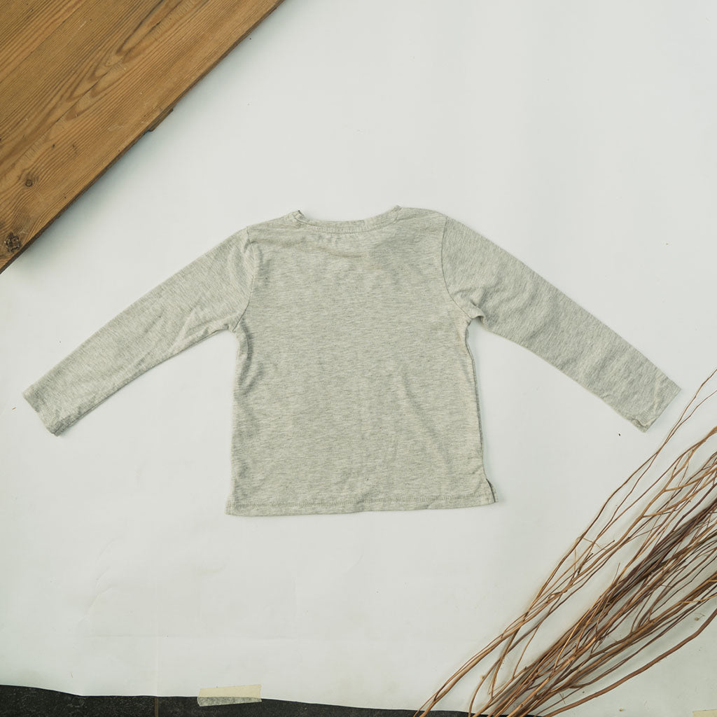 Girls Printed Long Sleeve Space T-Shirt