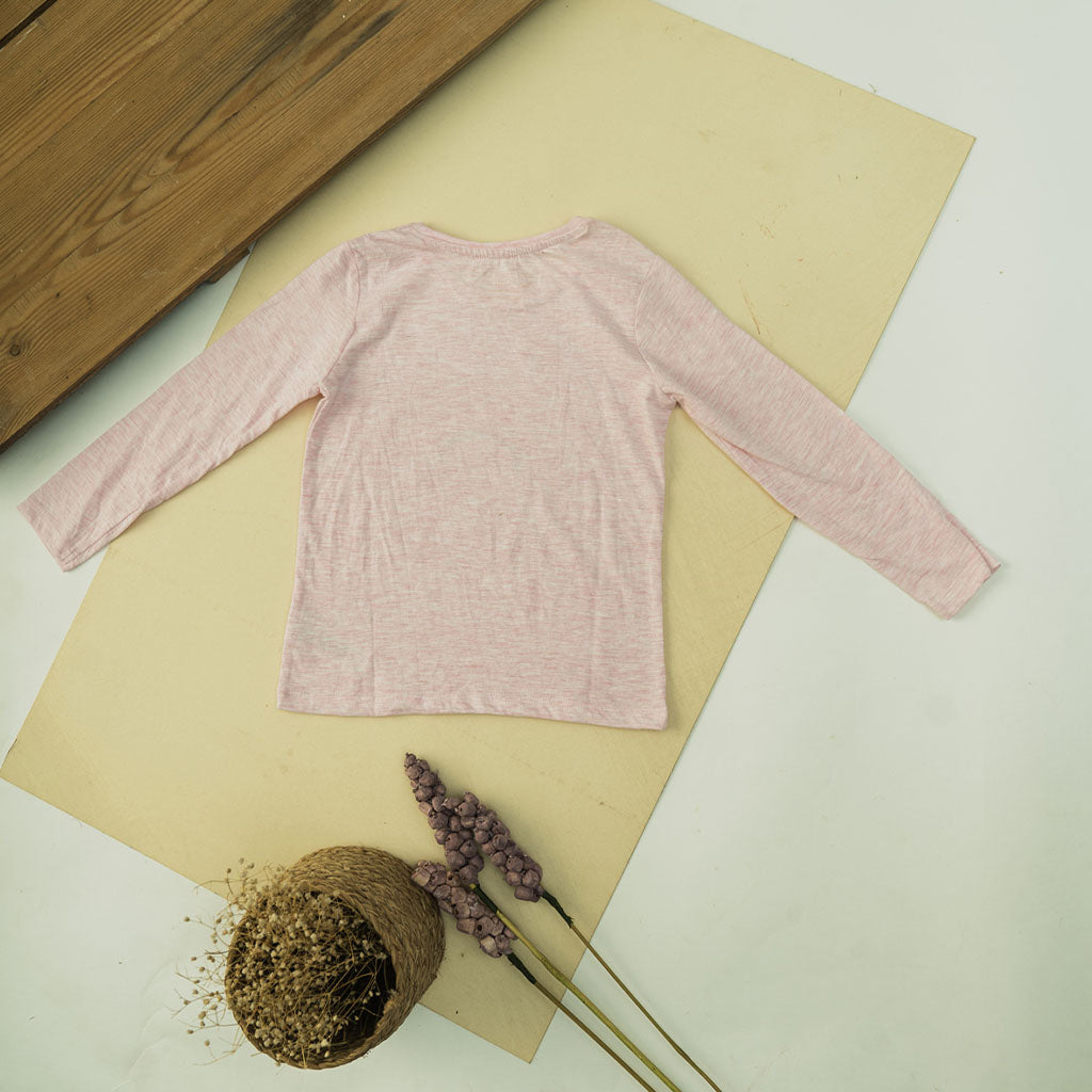 Girls Long Sleeve Rainbow Printed T-Shirt