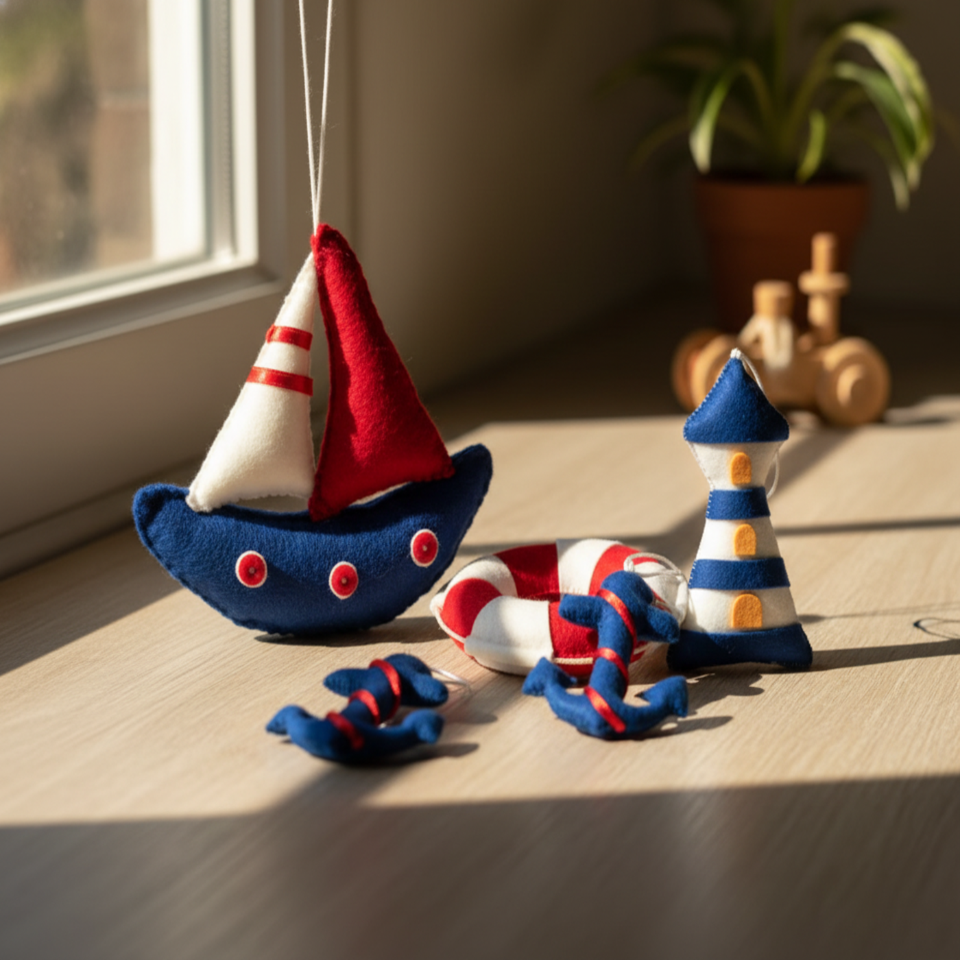 Nautical Felt Charms