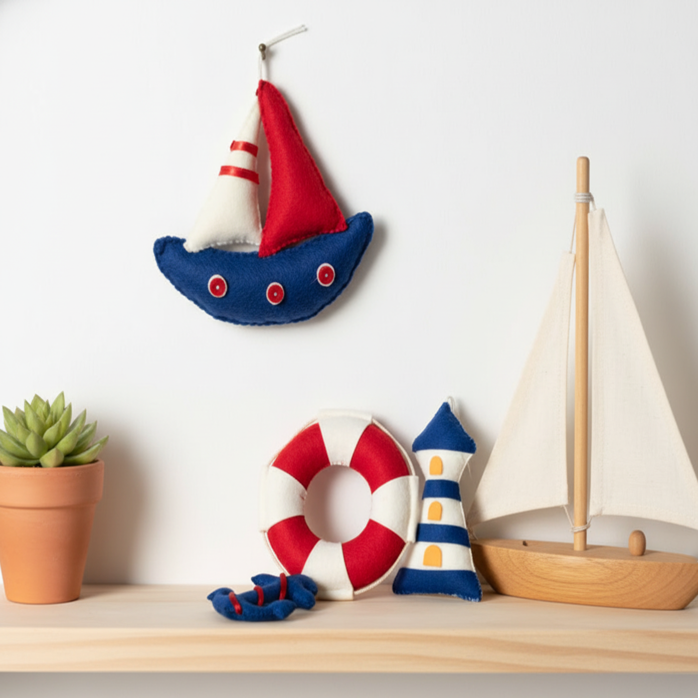 Nautical Felt Charms
