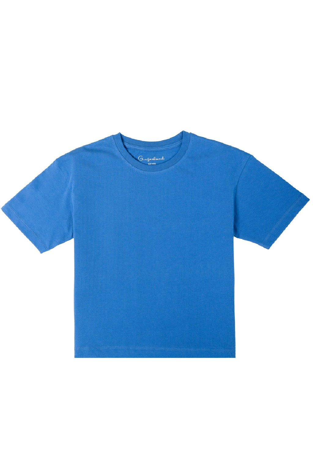 Gingerbread Pure Cotton, Half Sleeve, Round Neck & Solid Tshirt For Boys