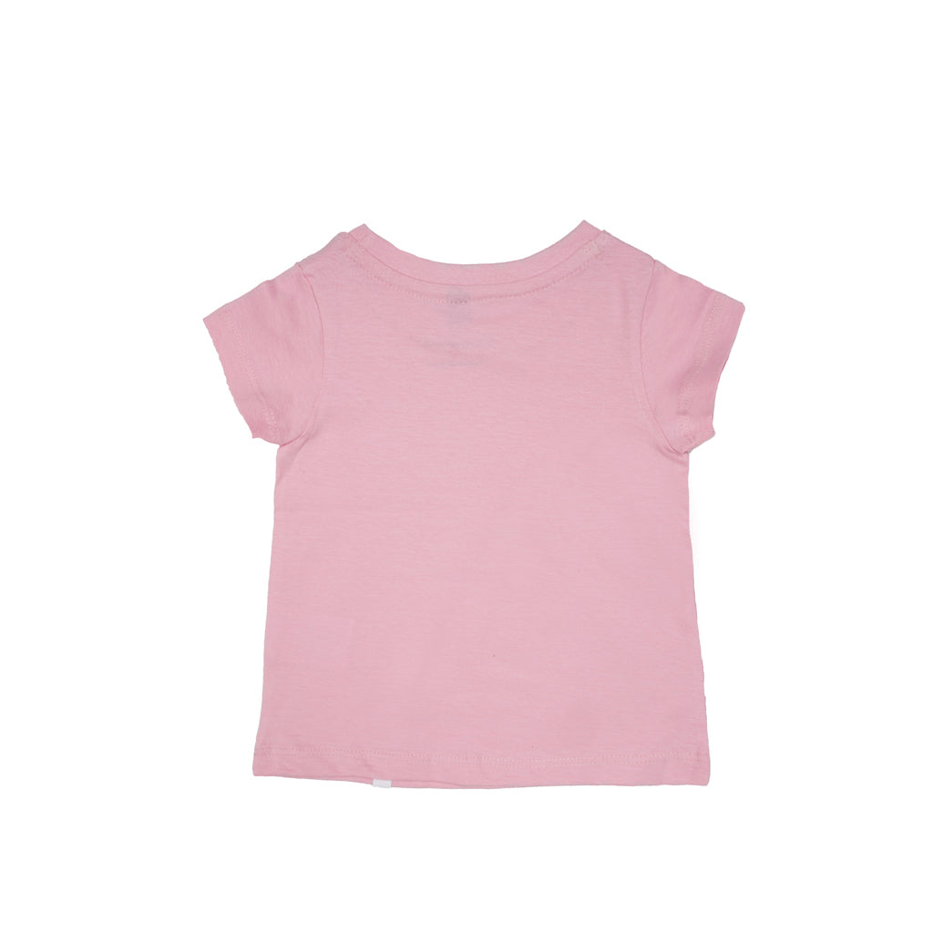 GingerBread Pure Cotton, Half Sleeve, Round Neck & Solid Tshirt For Girls