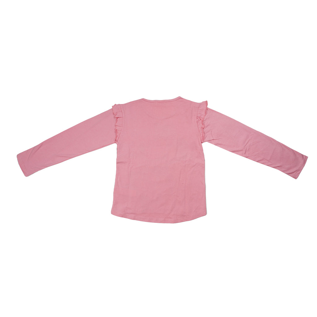 Girls Full Sleeve Printed T-Shirt