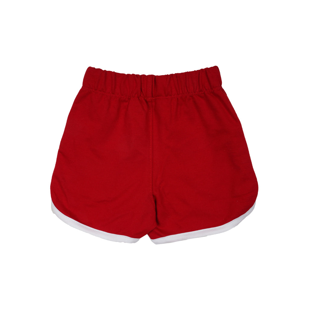 Gingerbread Pure Cotton Solid Shorts For Girls