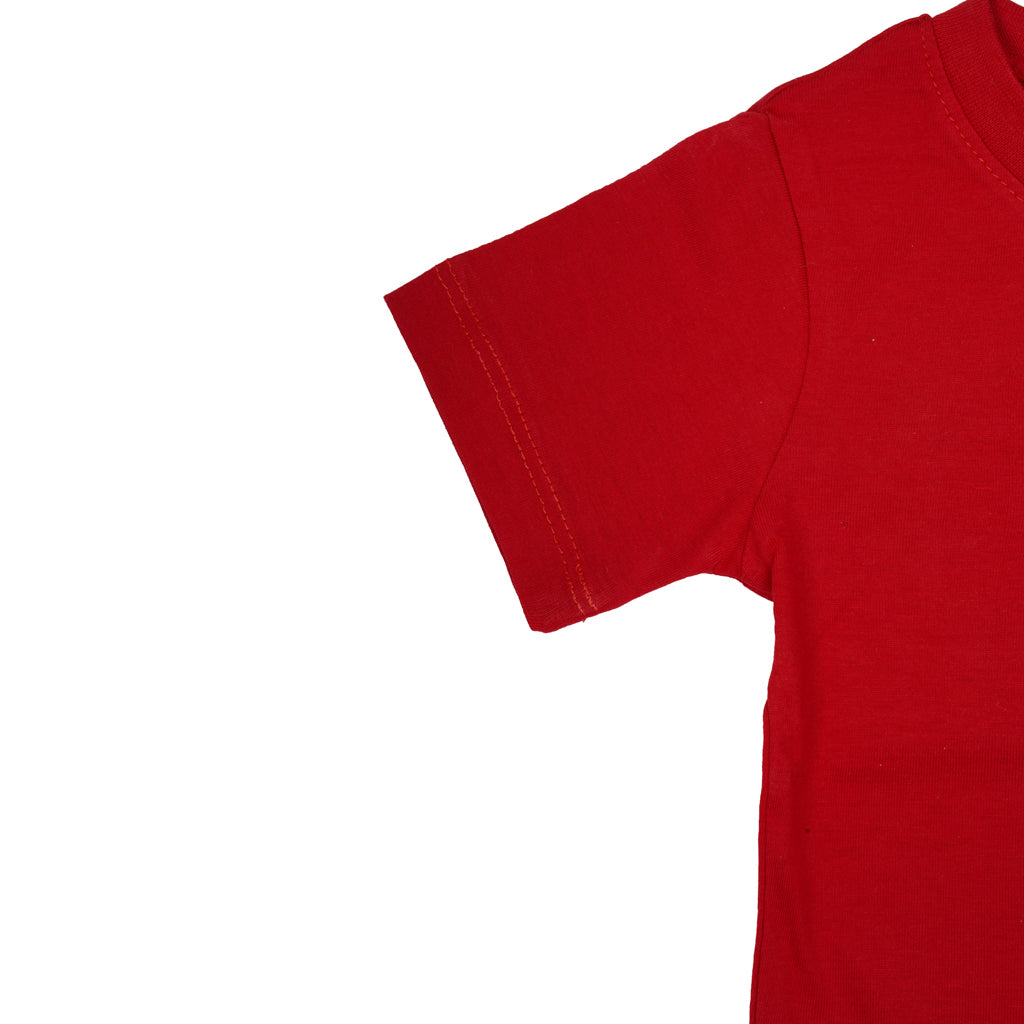 Gingerbread Pure Cotton, Half Sleeve, Round Neck & Solid Tshirt For Boys