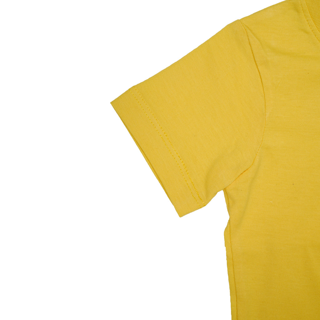 Gingerbread Pure Cotton, Half Sleeve, Round Neck & Solid Tshirt For Boys