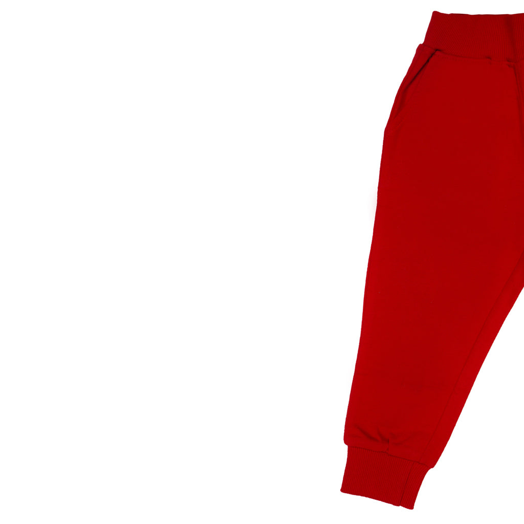 Gingerbread Pure Cotton Solid Jogger Track Pants For Boys