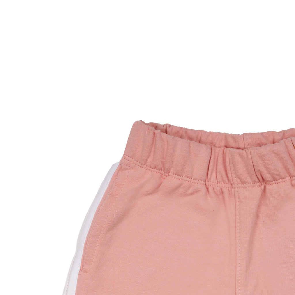Gingerbread Pure Cotton Solid Shorts For Girls