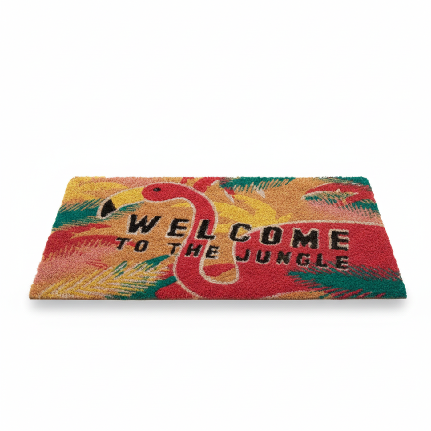 Flamingo Doormat made of Natural Fibres (60 x 40 cms) by Zaska