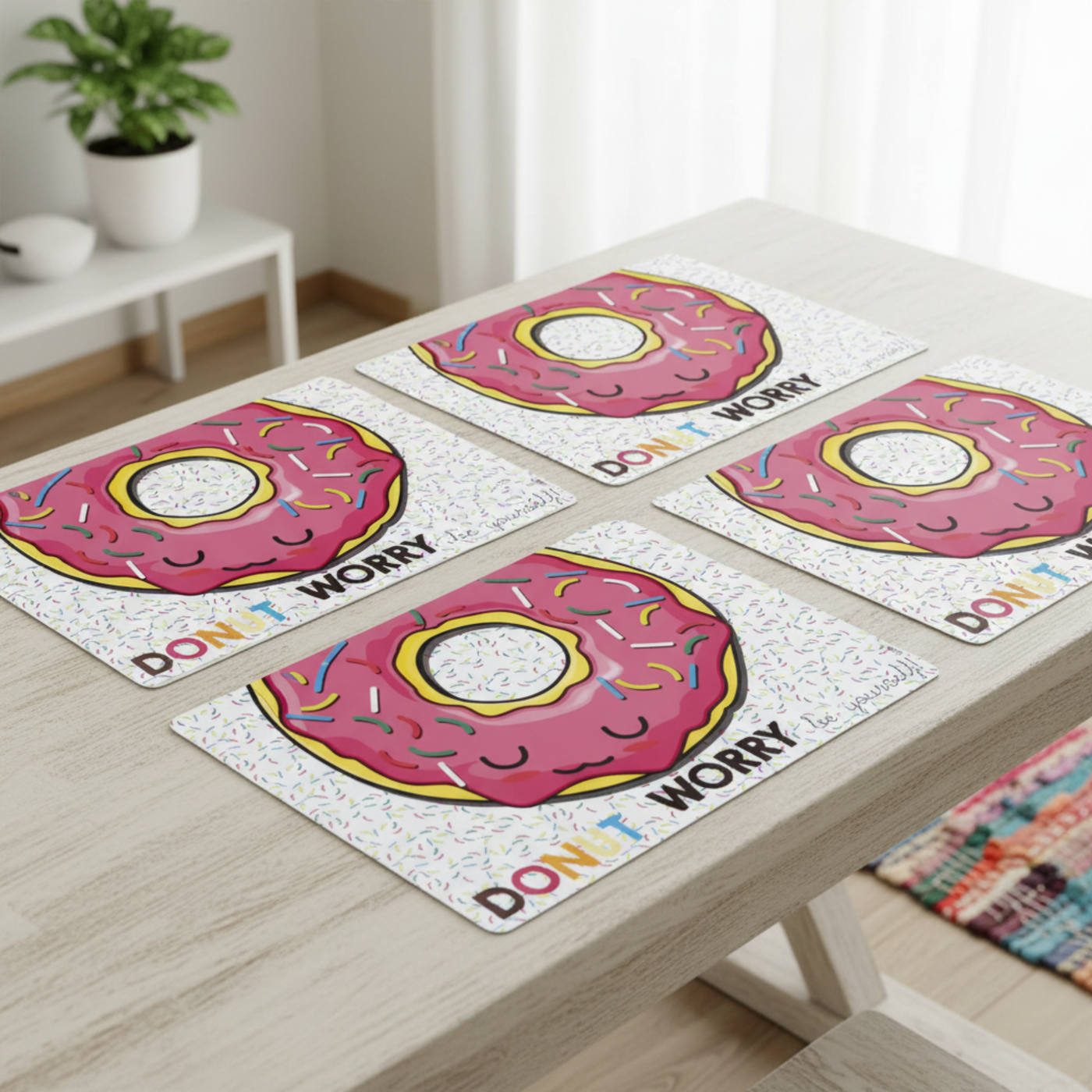 Donuts Table Mat Set Of 4 by Zaska
