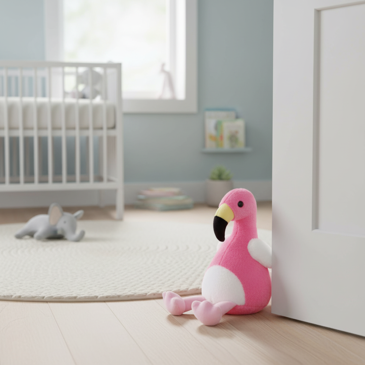 Flamingo Fabric Door Stopper by Zaska