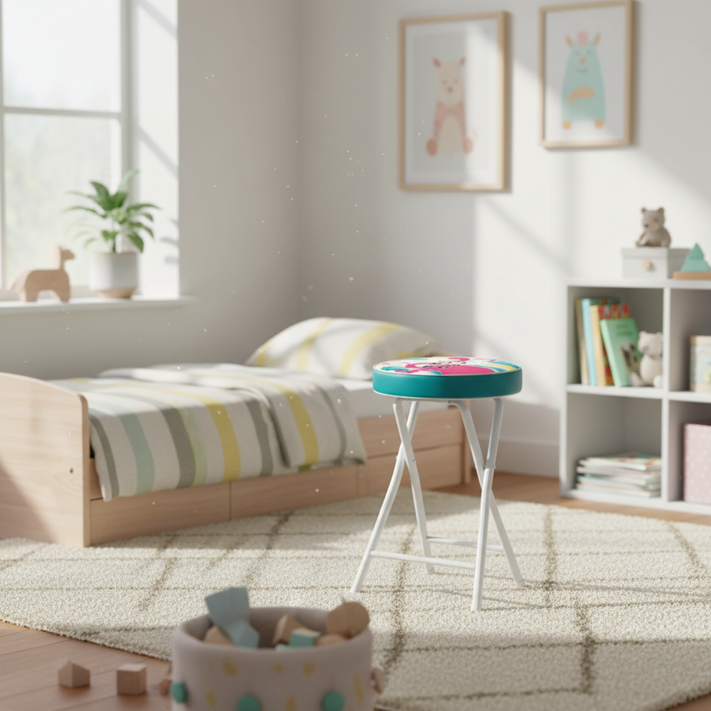 Flamingo Foldable Stool by Zaska