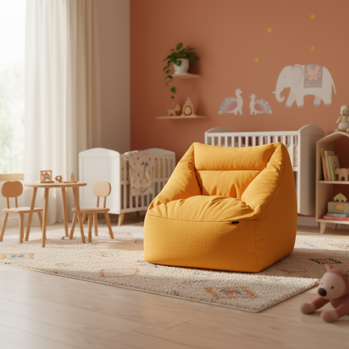 3XL Over Size Linen Snug Sac Box Bean Bag