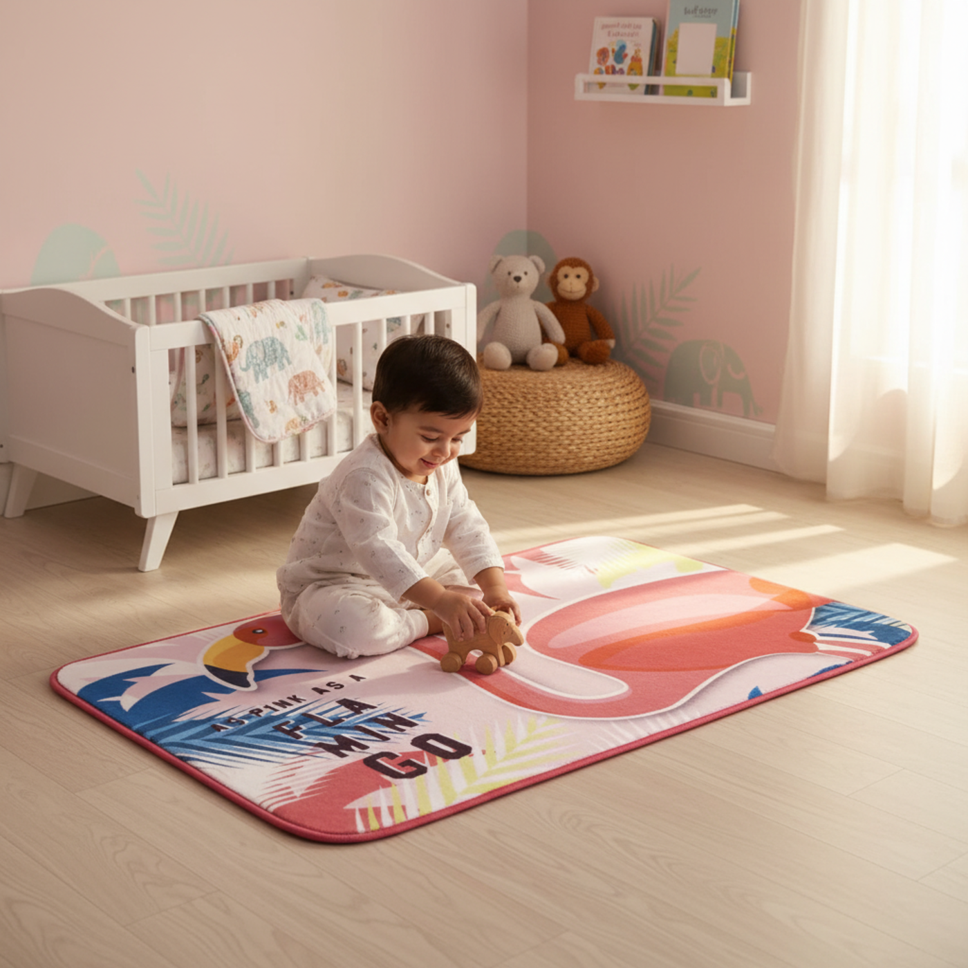 Flamingo Super Soft Room Carpet - 45 x 75 cms by Zaska