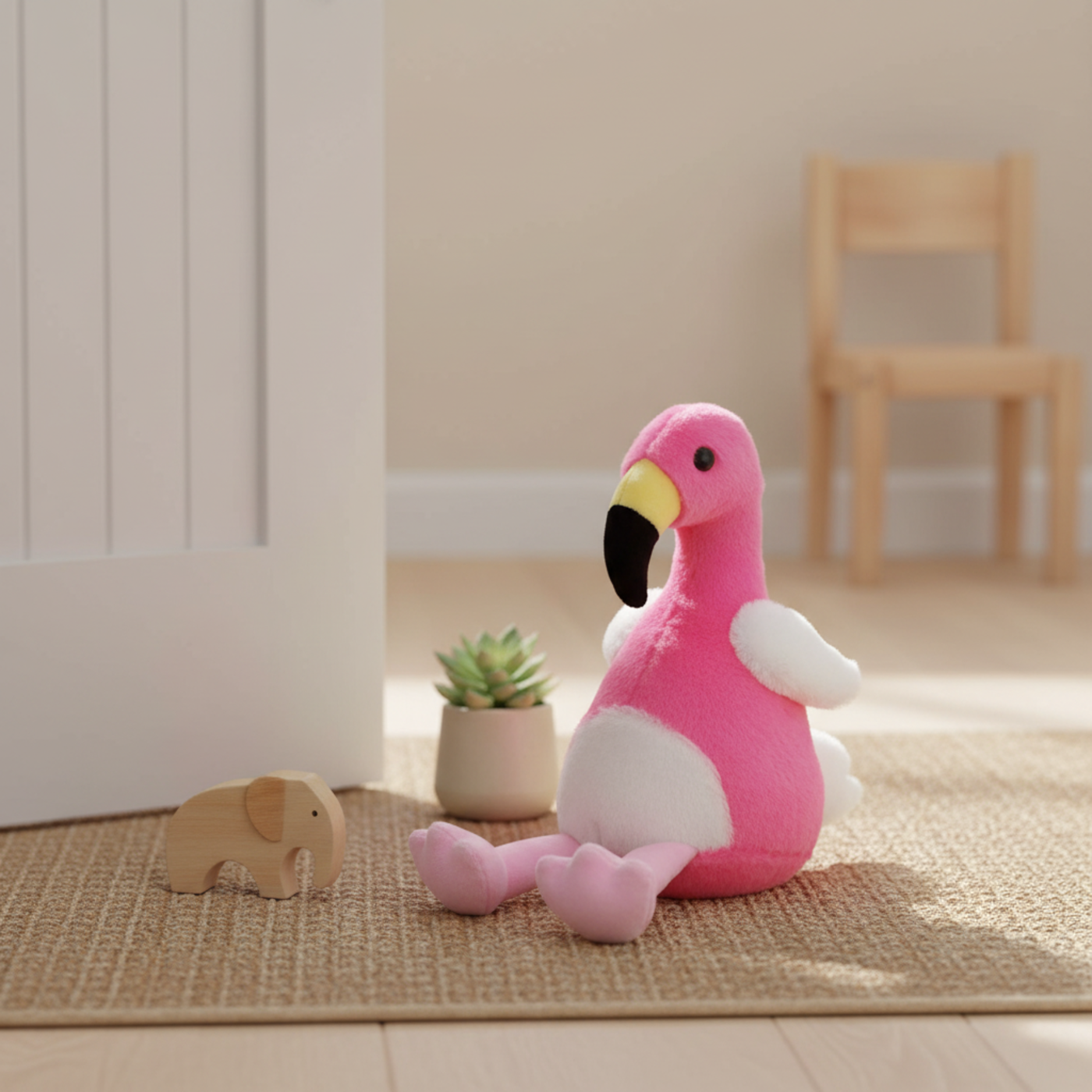 Flamingo Fabric Door Stopper by Zaska