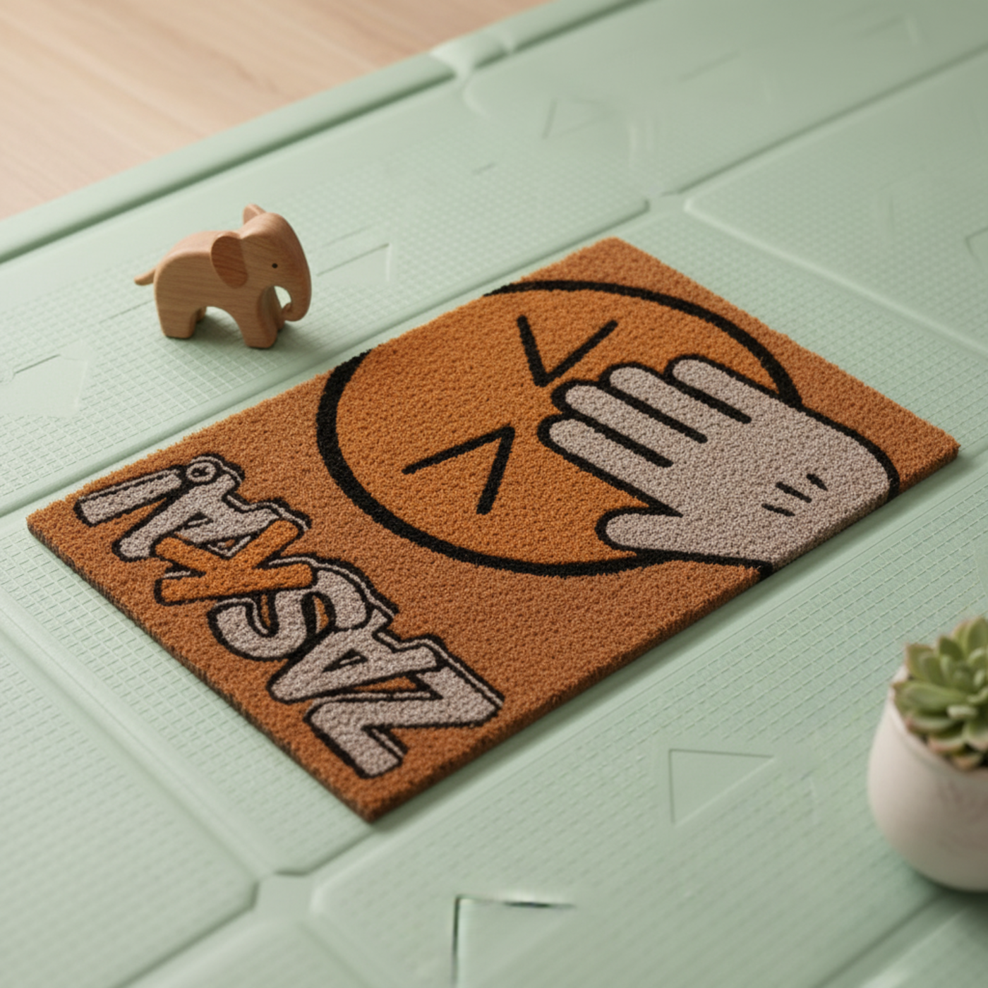 Icon Doormat made of Natural Fibres (60 x 40 cms) by Zaska
