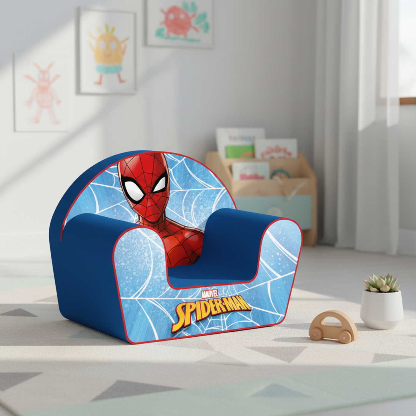 Spiderman Foam Arm Chair With Removable Cover