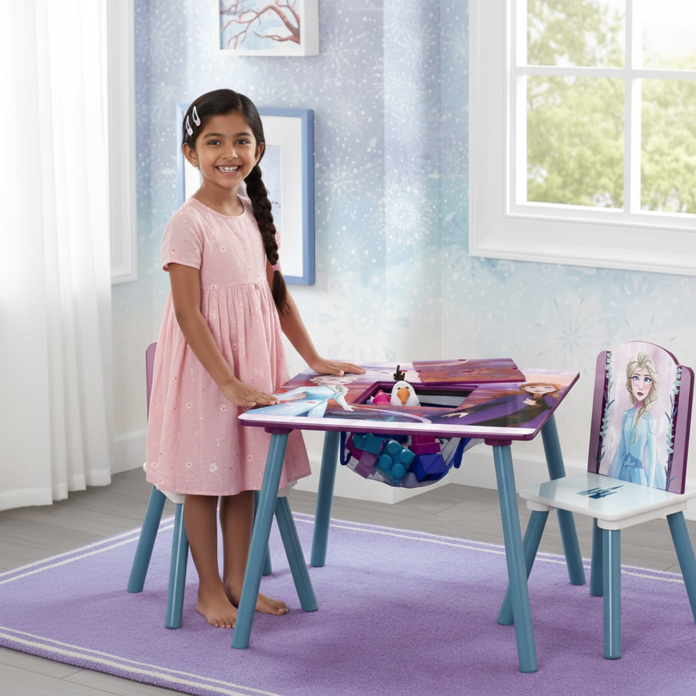 Disney Frozen2 Table And 2 Chair Set With Storage