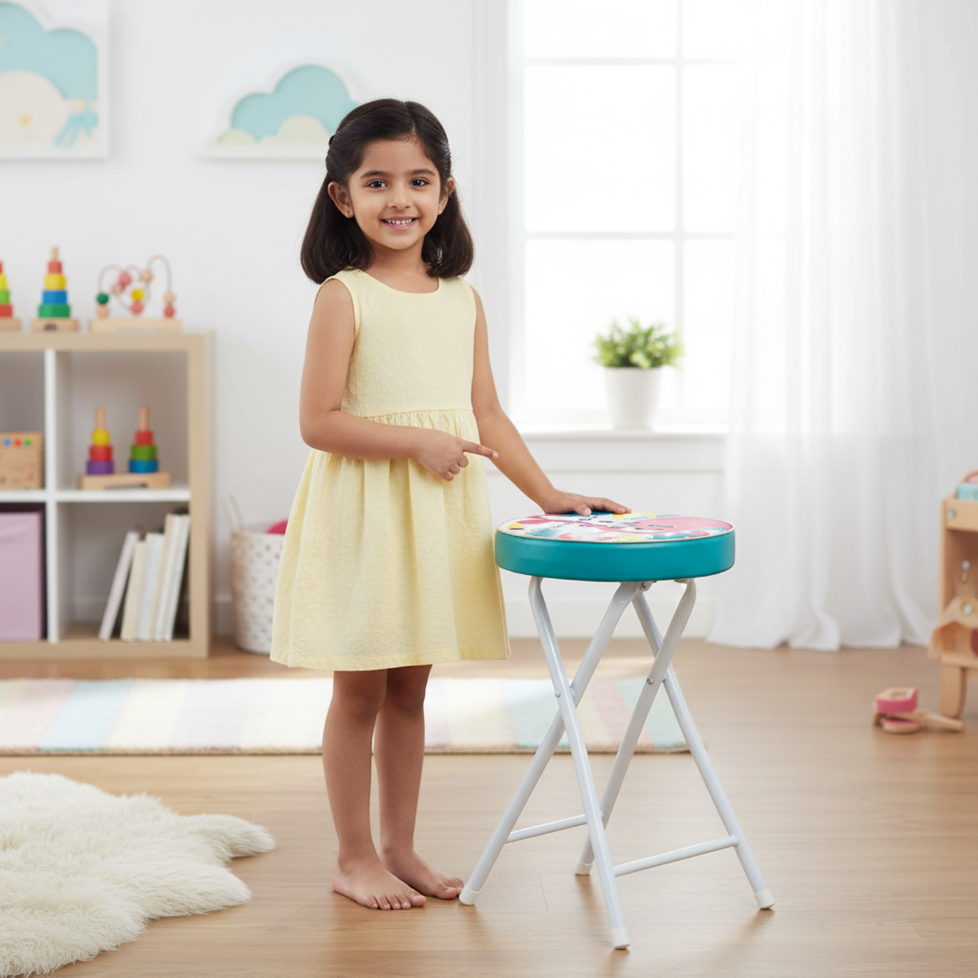 Flamingo Foldable Stool by Zaska