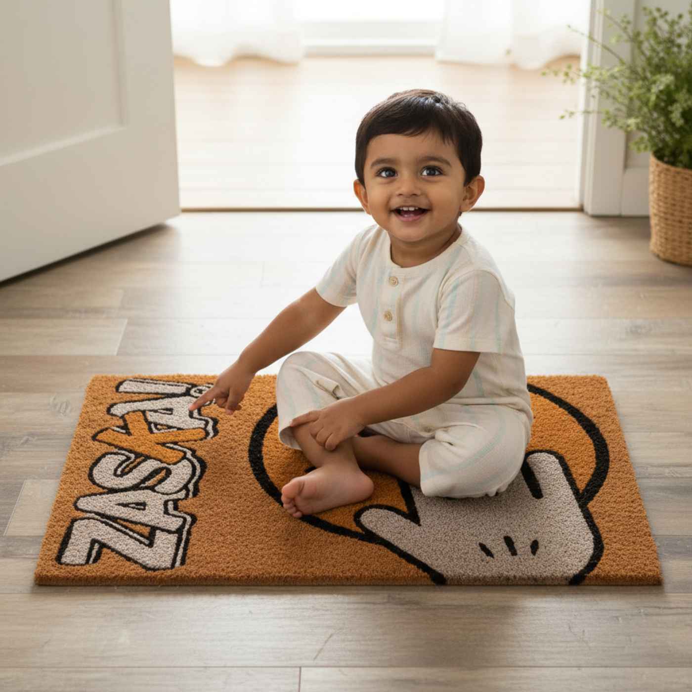 Icon Doormat made of Natural Fibres (60 x 40 cms) by Zaska