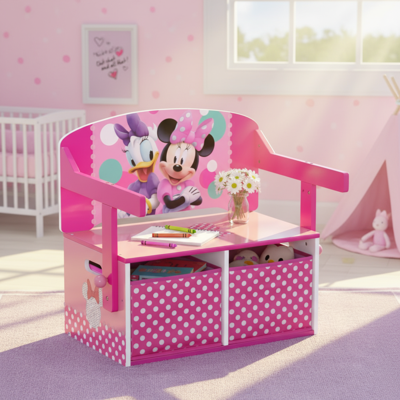 Minnie Mouse 3-in-1 Activity Bench