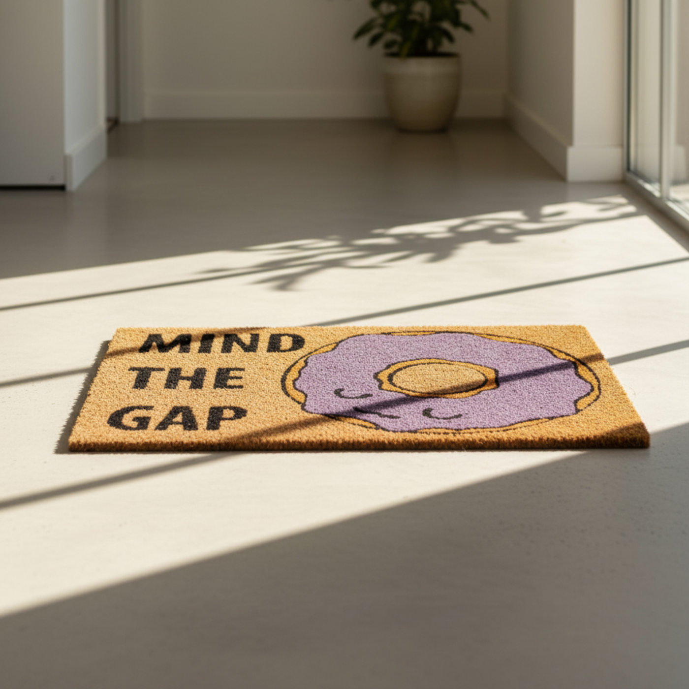 Donuts Doormat made of Natural Fibres (60 x 40 cms) by Zaska