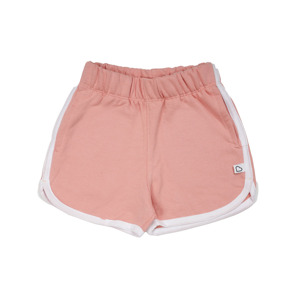 Gingerbread Pure Cotton Solid Shorts For Girls