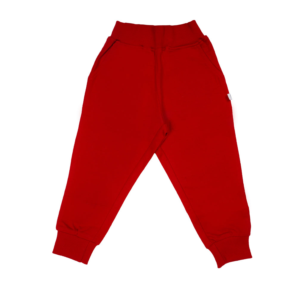Gingerbread Pure Cotton Solid Jogger Track Pants For Boys
