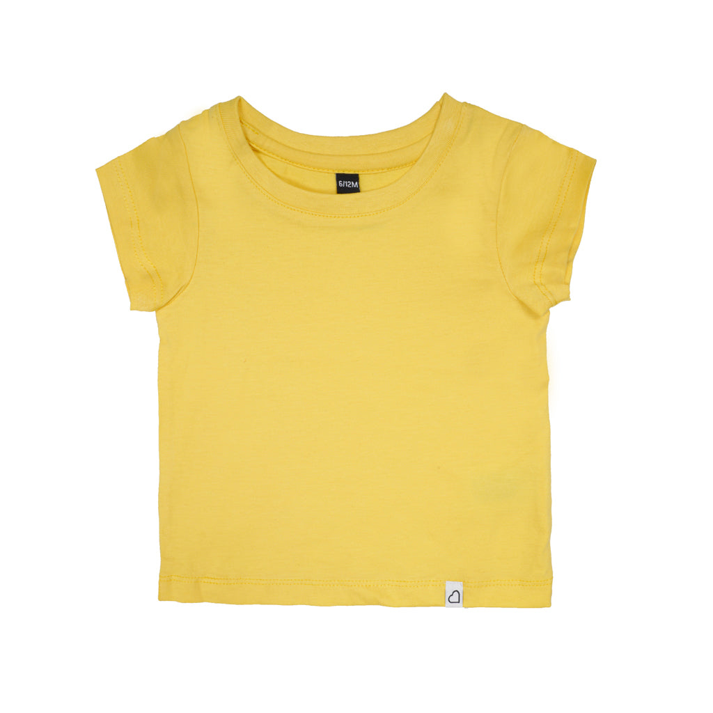 GingerBread Pure Cotton, Half Sleeve, Round Neck & Solid Tshirt For Girls