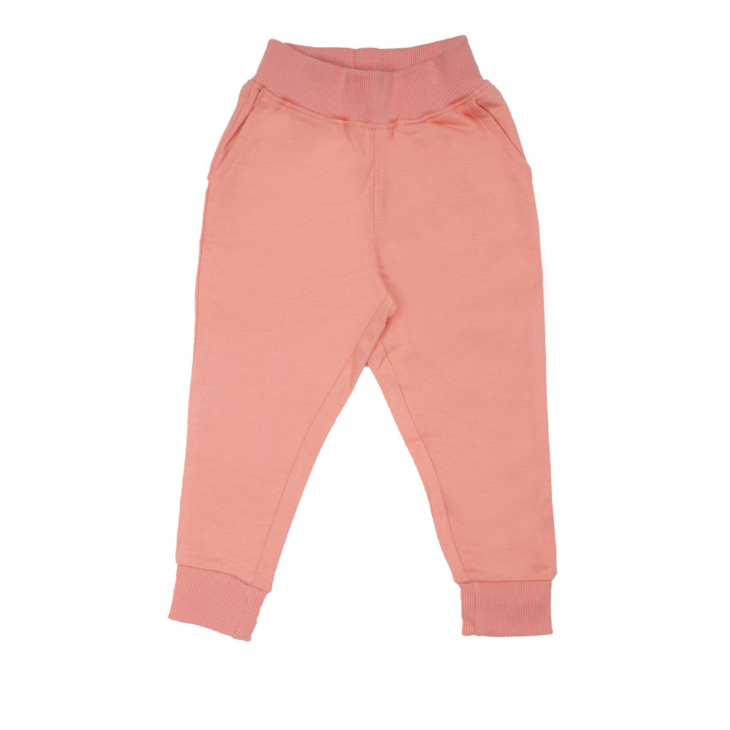 Gingerbread Pure Cotton Solid Jogger Track Pants For Boys