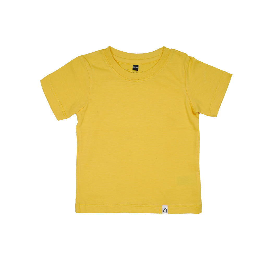 Gingerbread Pure Cotton, Half Sleeve, Round Neck & Solid Tshirt For Boys