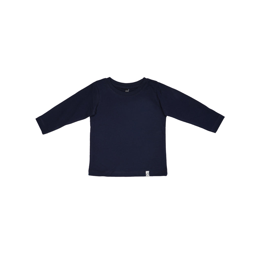 GingerBread Pure Cotton, Full Sleeve, Round Neck & Solid Tshirt For Boys