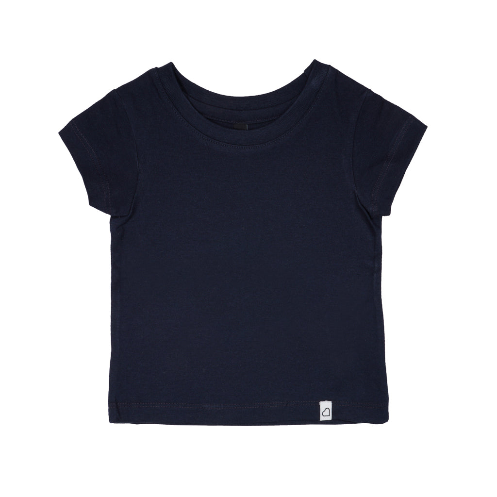 GingerBread Pure Cotton, Half Sleeve, Round Neck & Solid Tshirt For Girls